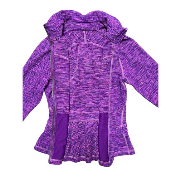 Lululemon, Women's Zip Up Jacket, Hustle in Your Bustle, Pink & Purple, Size 4 - Picture 3 of 9